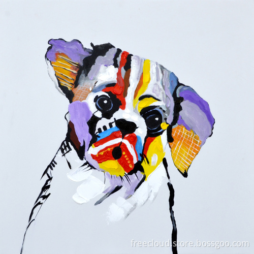 Comic Cute Puppy Dog Adorable Canvas Print